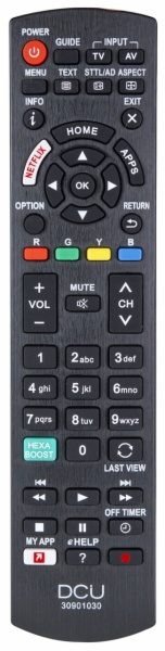 MANDO DISTANCIA DCU 30901030 PANASONIC